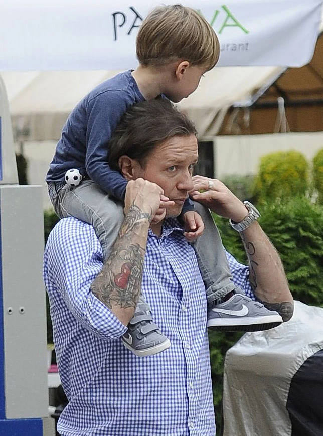 Radek Majdan z synem Małgorzaty Radek Majdan z synem Małgorzaty