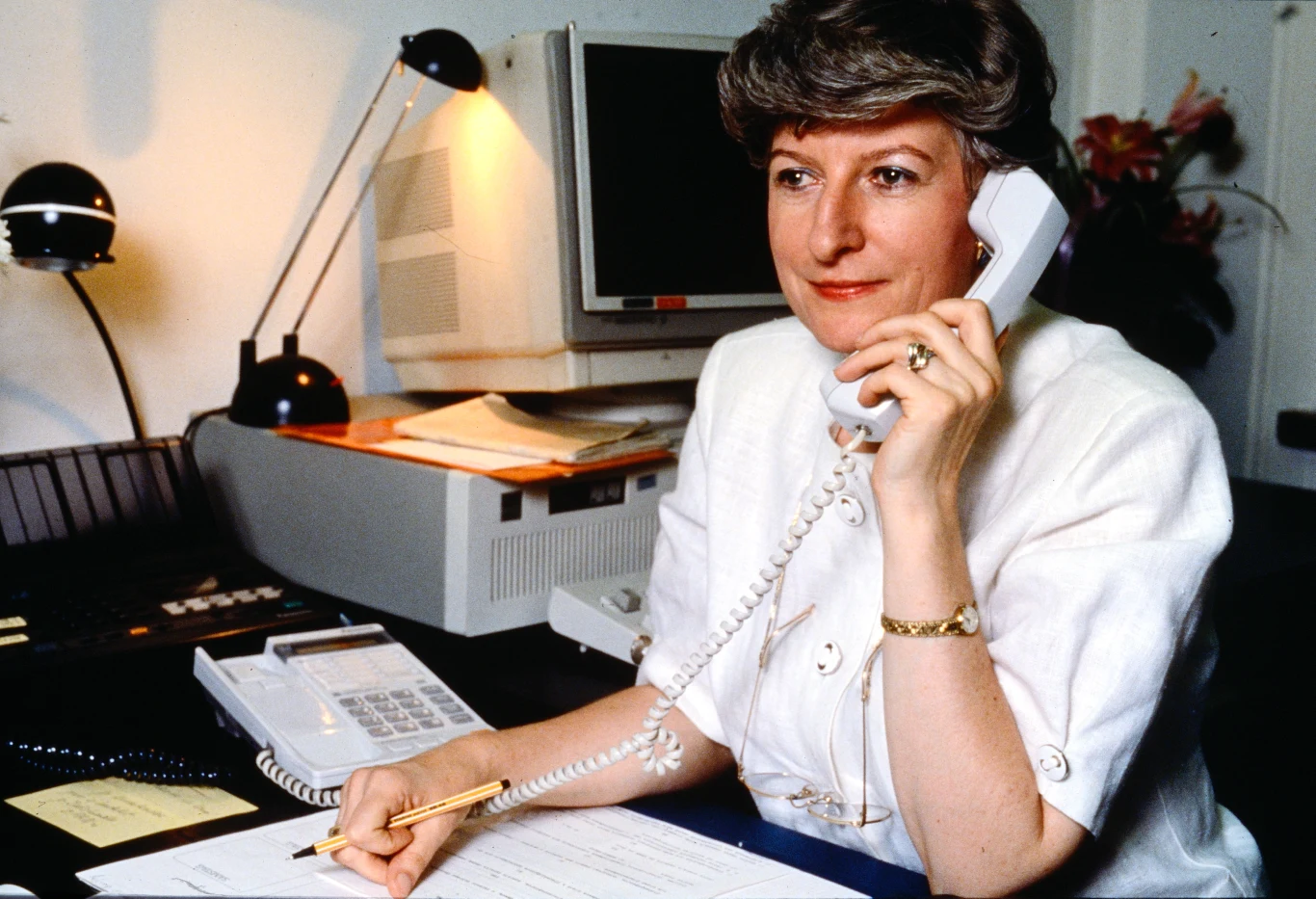 Warszawa, lipiec 1992, premier Hanna Suchocka Warszawa, lipiec 1992, premier Hanna Suchocka