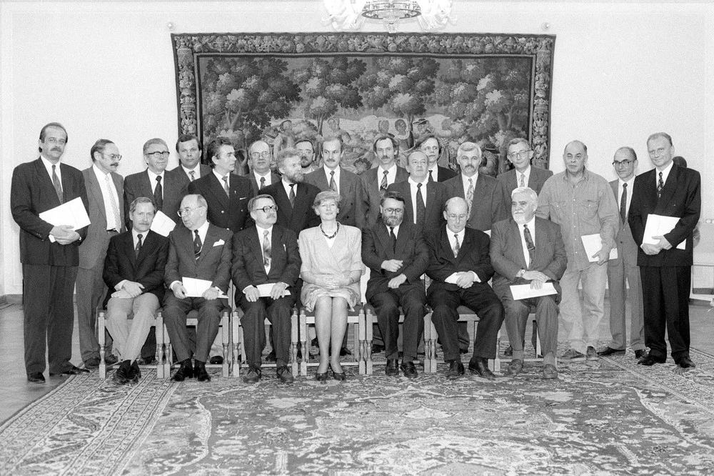 11.07.1992, Warszawa, Sejm, n/z rząd premier Hanny Suchockiej 11.07.1992, Warszawa, Sejm, n/z rząd premier Hanny Suchockiej