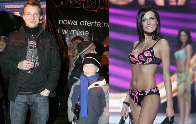 Piotr Kupicha z synem i Eweliną