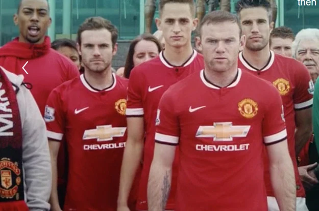 Piłkarze Manchester United  w barwach Chevroleta