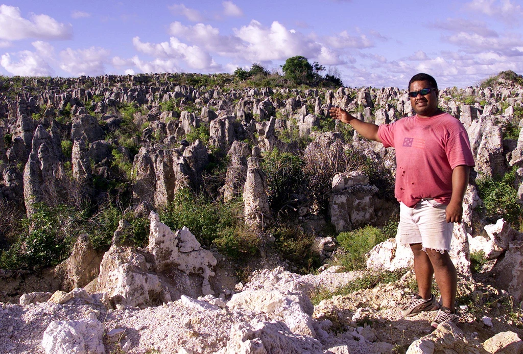 Niezwykły krajobraz Nauru