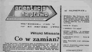 "Orientacja na Prawo" (źródło ilustracji: Encyklopedia Solidarności)