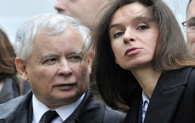 Jarosław Kaczyński i Marta Kaczyńska