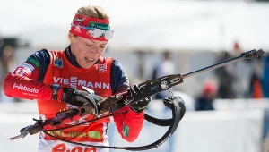 Niemiecka biathlonistka Evi Sachenbacher-Stehle 