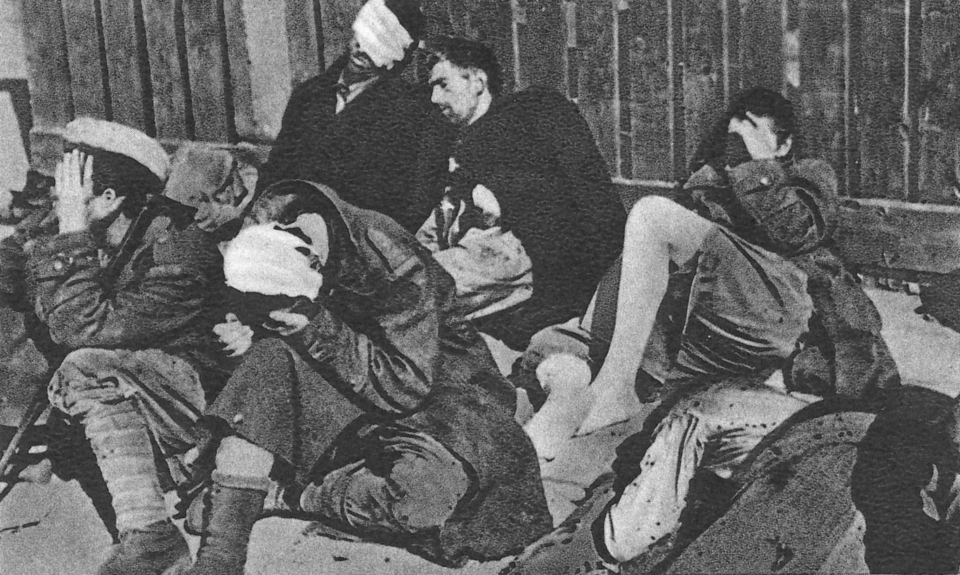 Upadek Powstania Warszawskiego, ranni powstańcy wzięci do niewoli 