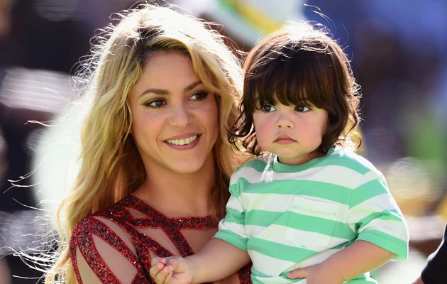 Shakira z synkiem Milanem