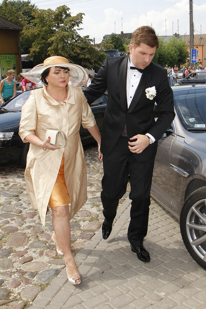 Mikołaj Wit z mamą w dniu ślubu Mikołaj Wit z mamą w dniu ślubu