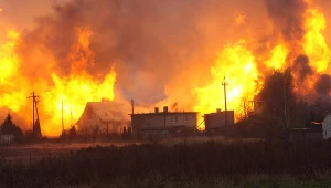 Do rozszczelnieniu gazociągu i pożaru w Jankowie Przygodzkim doszło 14 listopada