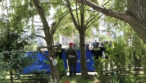 Miejsce wypadku w gospodarstwie we wsi Karczówka