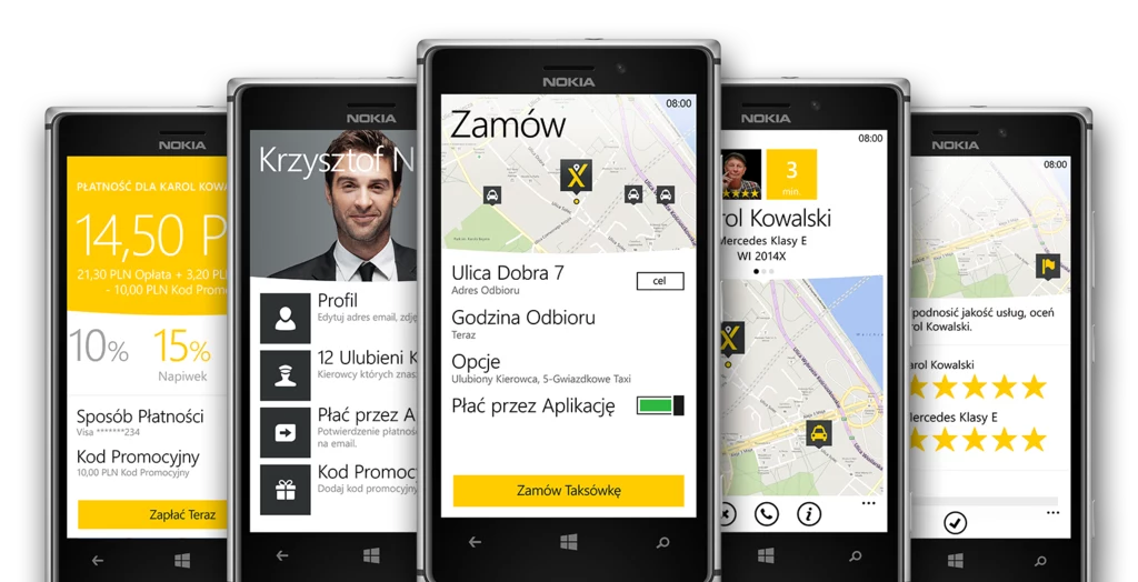 Aplikacja mytaxi już na Windows Phone