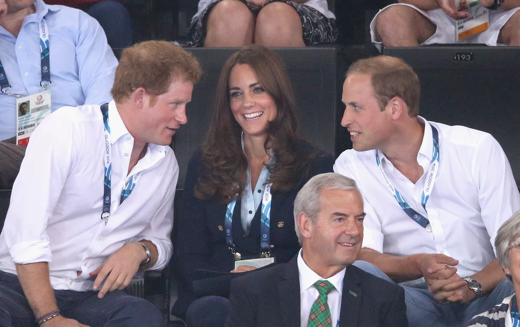 Kate, William i Harry na trybunach Kate, William i Harry na trybunach