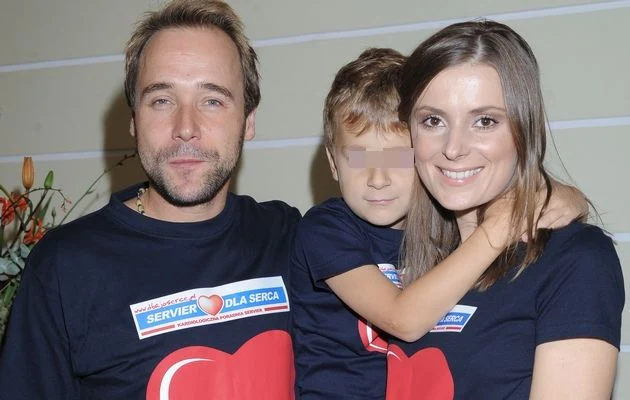 Łukasz Nowicki z synkiem i Haliną Łukasz Nowicki z synkiem i Haliną