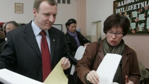 Jacek Kurski z żoną (2007 rok)