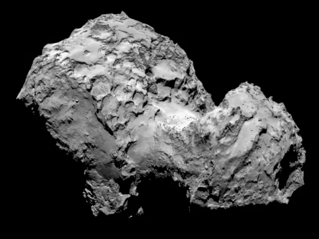 Zdjęcie komety 67p/Churyumov-Gerasimenko zrobione przez sondę Rosetta 3 sierpnia