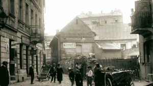 Fragment ulicy Meiselsa - jeden z malowniczych zaułków na Kazimierzu. 