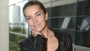 Spotkanie prasowe z twórcami serialu "Na krawędzi". Na zdjęciu Kamilla Baar