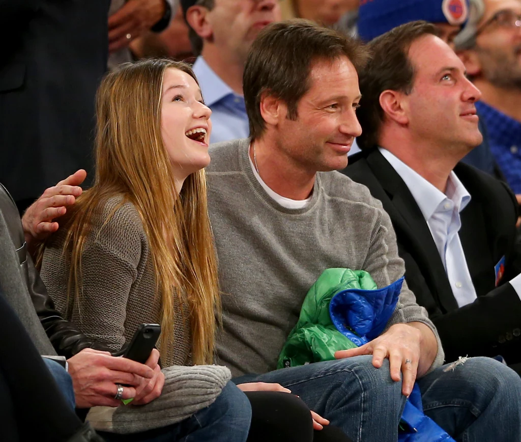 David Duchovny z córką David Duchovny z córką