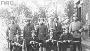 I powstanie śląskie, 1919, n/z grupa powstańców