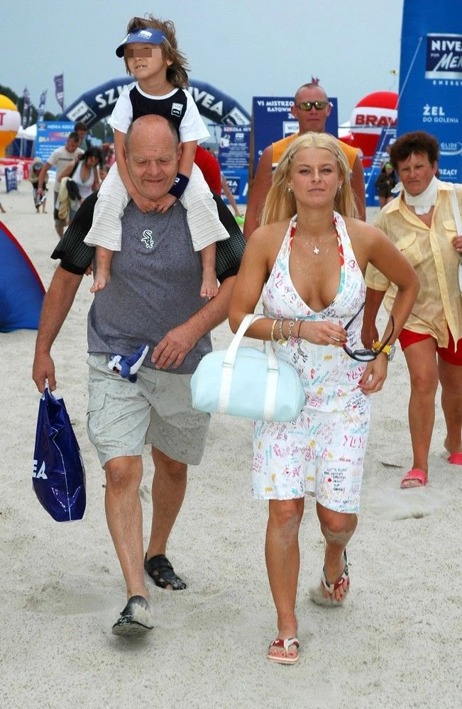 Marta z tatą i córką (2007 rok)