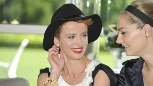 Kasia Zielińska i Gosia Socha na konferencji prasowej serialu "Przyjaciółki"