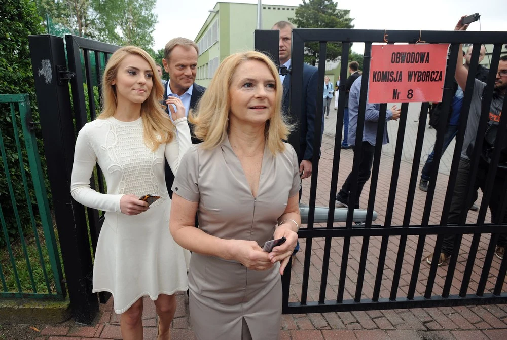 Kasia Tusk z tatą i mamą