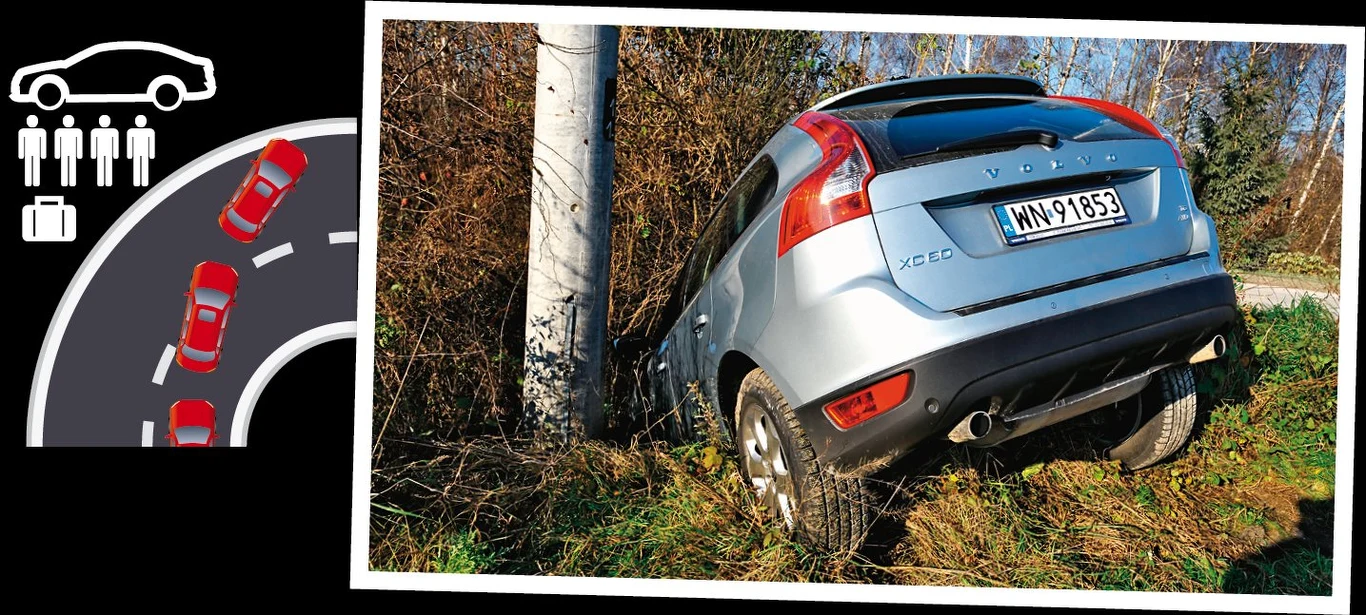 Obciążone auto bez podniesienia ciśnienia w kołach niechętnie i z opóźnieniem reaguje na skręt kierownicą i w efekcie może wypaść na drugi pas lub wylecieć z drogi.