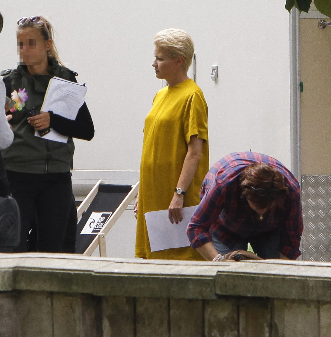 Małgorzata Kożuchowska na planie "Prawa Agaty"