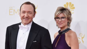 Kevin Spacey i Ashleigh Banfield na gali wręczenia nagród Emmy