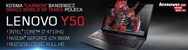 Lenovo Y50.  Laptop dla graczy z certyfikatem Cybersportu