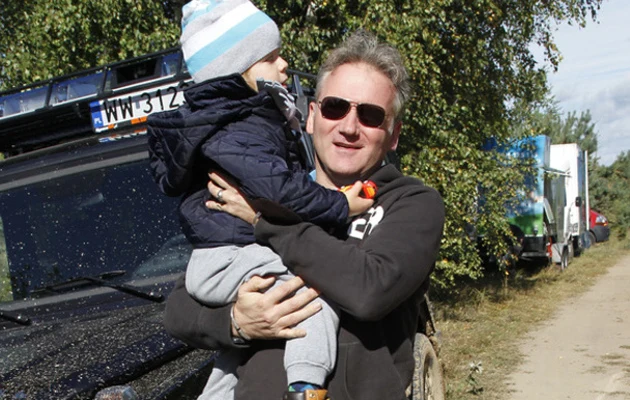 Jarosław Kret z synem