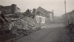 Wieluń zniszczony po bombardowaniu, 1939 r. 