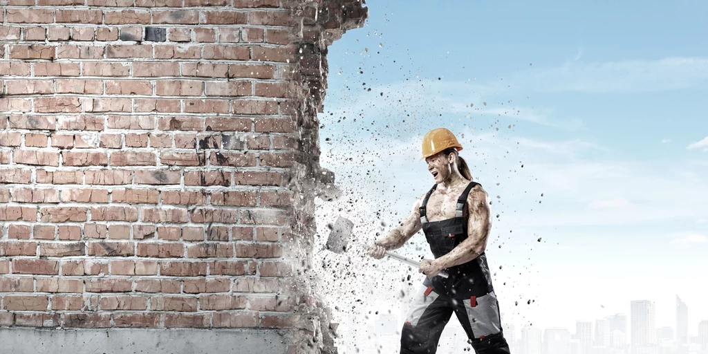 Płacą 9 euro za godzinę demolki