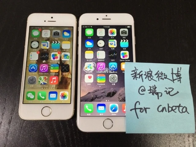 iPhone 5S (po lewej) i iPhone 6 (po prawej). iPhone 5S (po lewej) i iPhone 6 (po prawej).