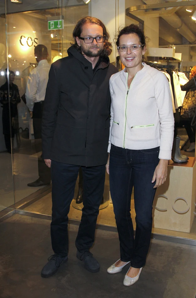 Agata Passent i Wojciech Kuczok na promocji sklepu