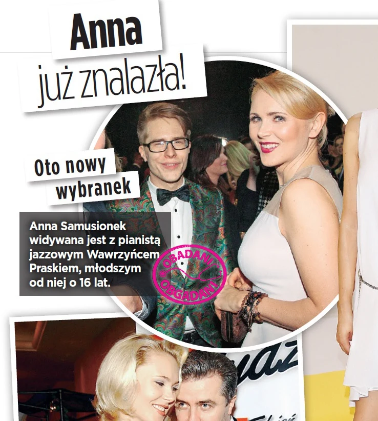 Anna Samusionek i Wawrzyniec Prasek na jednej z imprez Anna Samusionek i Wawrzyniec Prasek na jednej z imprez