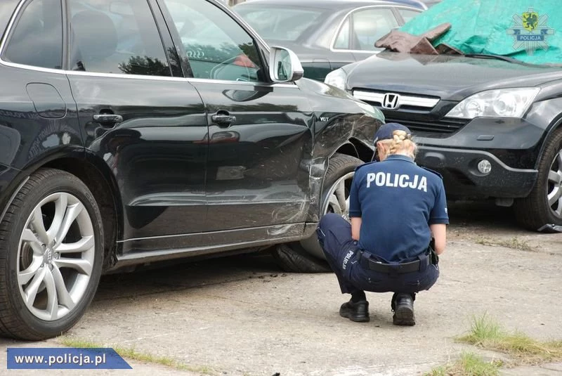 Kradzione, uszkodzone Audi