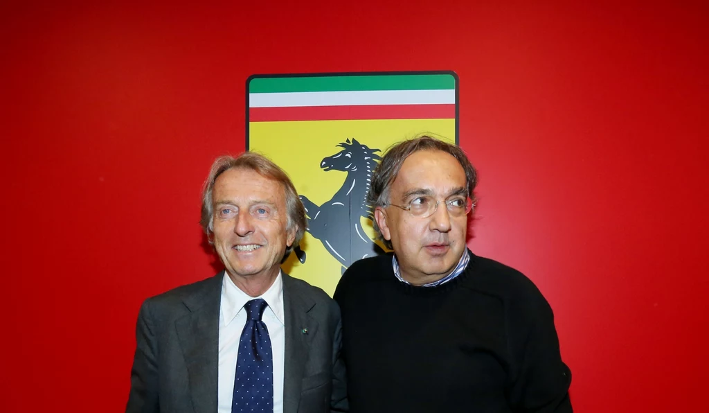 Marchionne (z prawej) zastąpi Montezemolo (z lewej)