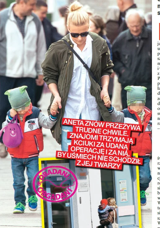 Aneta Zając z synami Aneta Zając z synami