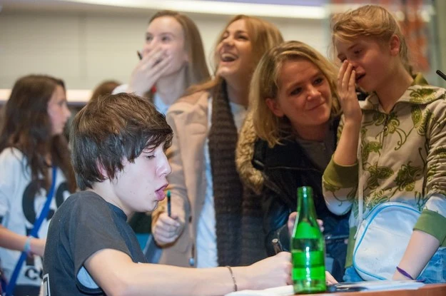 Dawid Kwiatkowski na spotkaniu z fankami Dawid Kwiatkowski na spotkaniu z fankami