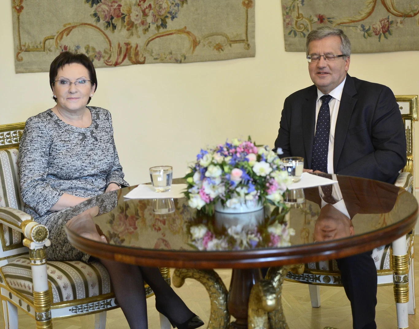 Ewa Kopacz z prezydentem Bronisławem Komorowskim Ewa Kopacz z prezydentem Bronisławem Komorowskim