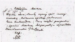 Instrukcja ministra Józefa Becka dla ambasadora Wacława Grzybowskiego, 17 września 1939 r.