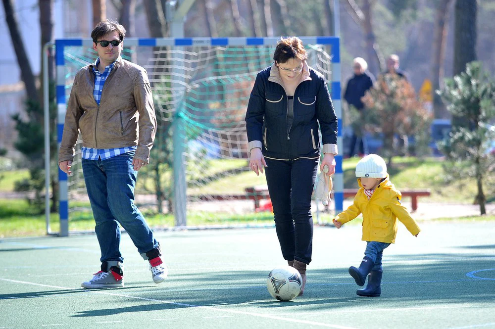 Ewa Kopacz z wnukiem Julianem i zięciem Anriyem Petranyukiem Ewa Kopacz z wnukiem Julianem i zięciem Anriyem Petranyukiem