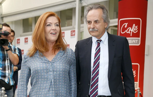 Katarzyna Dowbor i Adam Torbicki na konferencji prasowej