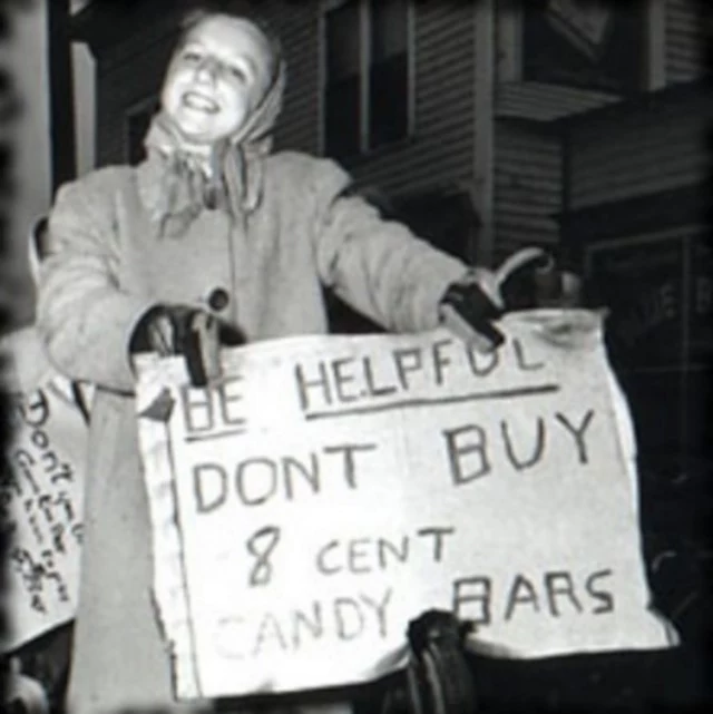 Protestująca w 1947 roku