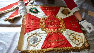 Sztandar 6. Pułku Artylerii Ciężkiej ze Lwowa