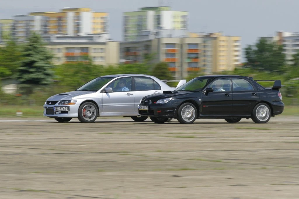Mitsubishi Lancer Evo IX (2006-2008), Subaru Impreza STI (2005-2007)