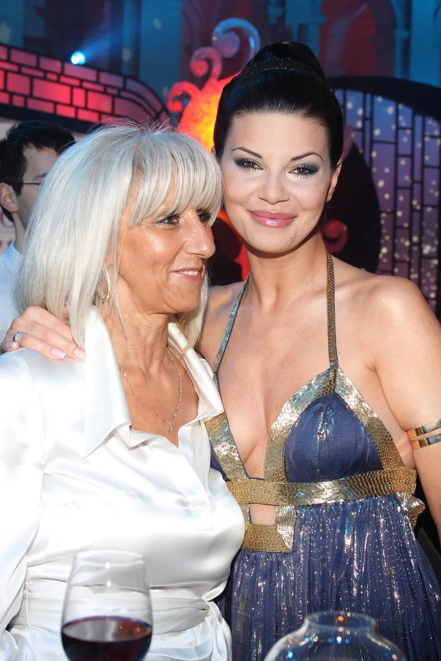 Wiesława Krupa, mama Darka, z Edytą Górniak Wiesława Krupa, mama Darka, z Edytą Górniak