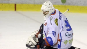 Bramkarz Ciarko PBS Bank Sanok Bryan Pitton