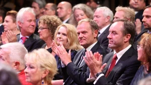 Wśród gości był premier Donald Tusk z małżonką oraz minister kultury Małgorzata Omilanowska